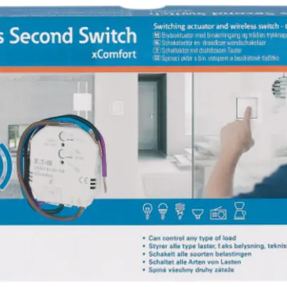 Kit di avvio xComfort "Wireless Second Switch", pulsante / attuatore 