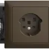 Presa INS EDIZIOdue T25 16A coffee 53mm, morsetti a vite 