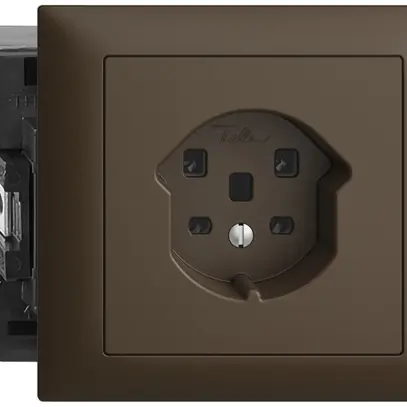 Presa INS EDIZIOdue T25 16A coffee 53mm, morsetti a vite 