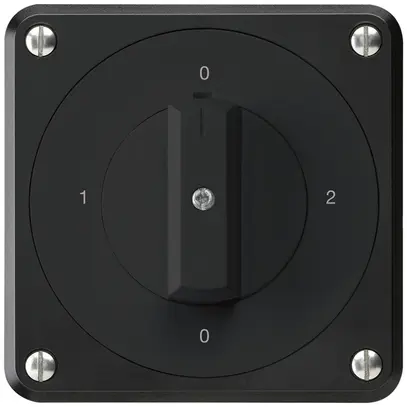 Interruttore rotativo INC robusto IP55 schema 2/1P nero 