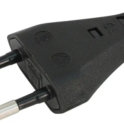 Spina mobile T26 250V/2.5A 2 parti nero 