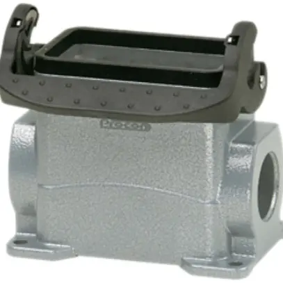 Sockelgehäuse Walther PROCON P711510MS, Stutzen 2×M20, H=53mm, Al 