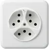 Presa INC basico 3×tipo 13S bianco 
