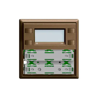 RTH-Frontplatte KNX 1…4×EDIZIOdue coffee, mit LED RGB 