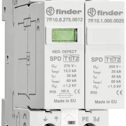 Protezione sovratensione Finder tipo 1 per reti 1 fase TN-S e TT 