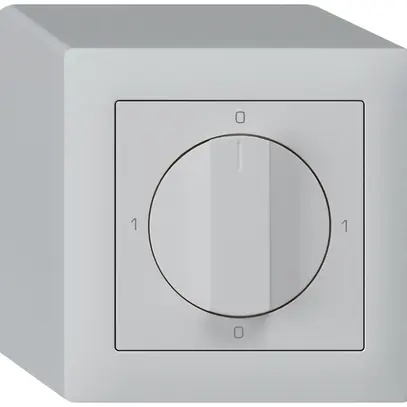 Interruttore rotativo AP kallysto 2/1L grigio chiaro 0-A-0-H con manopola 