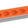 Steckdosenleiste 19" BACHMANN 8×T13 2m 1HE orange 