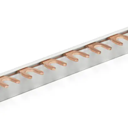 Kammschiene WM G-1L-210/10 12×Gabelform 17.8mm 63A 10mm² grau 