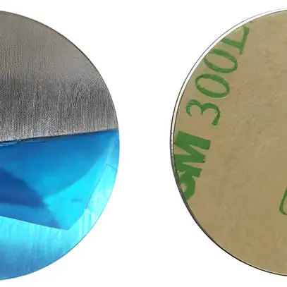 Rondelle de montage DOTLUX QUICK-FIX aluminium Ø20 arg acec ruban adhés.100 pcs 