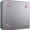 Piccola scatola Rittal KX Derivazione, IP66, 150×150×80mm, acciao pregiato V2A 