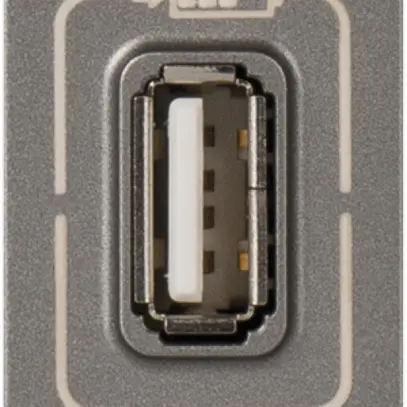 Presa di carica USB MOS 1 modulo, singolo magnesio 