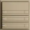 UP-Taster KNX 3-fach EDIZIOdue sand RGB mit LED mit Papiereinlage 