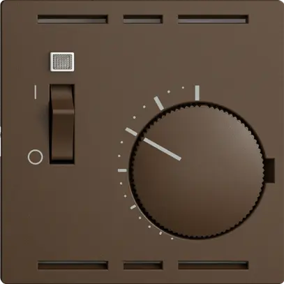 Thermostat d'ambiance ENC EDIZIOdue coffee, avec interrupteur 