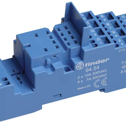 Socle Finder 94.54 pour relais 55.32/55.34 connexion à ressort 