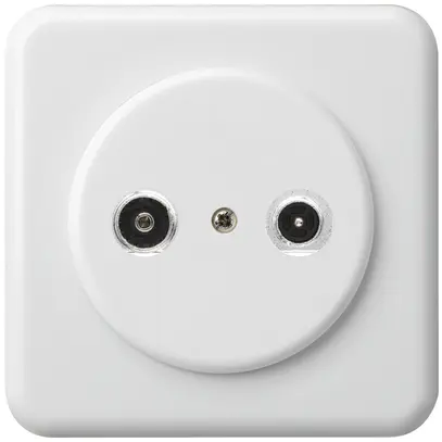 Prise d'antenne ENC basico TV-R montage C 19dB 2GHz blanc 