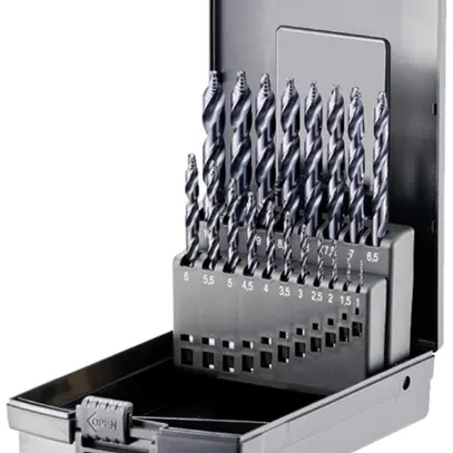 Set di punte EFCO SPB-TiX HSS-Co5 19× Ø1…10mm 