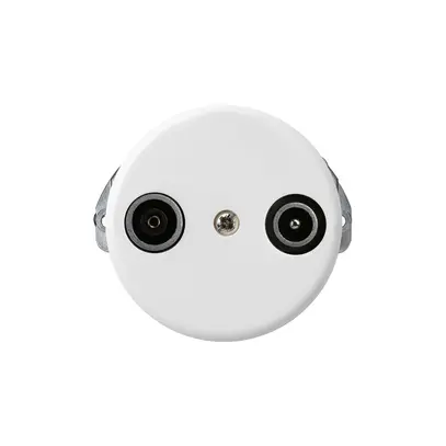 Prise de passage ENC basico TV-R 19dB blanc 