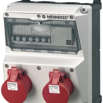 Distributeur mural Mennekes AMAXX IP44 gr/no 
