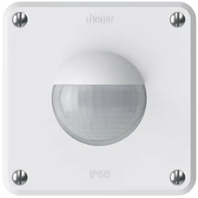 Frontset Hager robusto IP55 Z für Bewegungsmelder weiss 