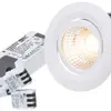 EB-LED-Spot maxLUCE MOVE D2W 10.5W 230V 680lm 2100…3000K Loch-Ø68mm 38° weiss 