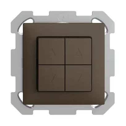 Poussoir pour stores ENC EDIZIOdue FM coffee 2 canaux 