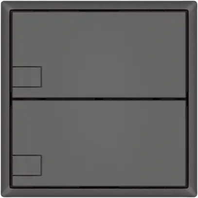 Pulsante KNX RGB EDIZIO.liv SNAPFIX® sensore temp.s.LED 2× com.1T grs 