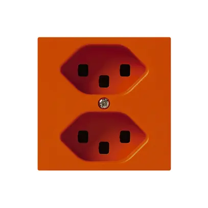 Prise kallysto 2×T23 orange avec bornes enfichables 