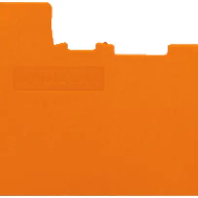 Paroi de fermeture/interméd. WAGO 0.8mm orange 