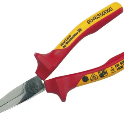 Pinza piatta Weidmüller FZ 160 VDE isolato con mascella lunga 