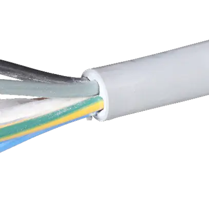 Kabel Td halogenfrei 5×2.5mm² 3LNPE hellgrau Cca 