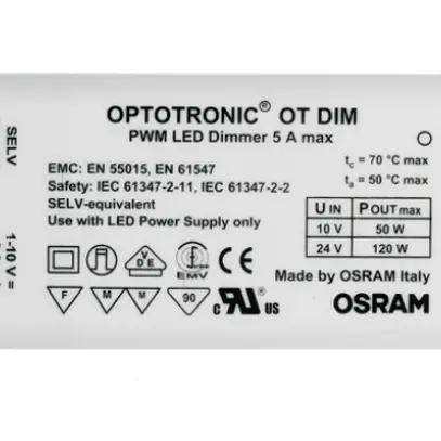 Apparecchio di comand.Optoronic DIM 50…120W 1…10V 172×42×20mm 