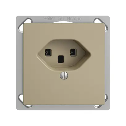 Prise INC EDIZIOdue T23 16A sand, bornes à vis 