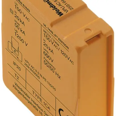 Scaricatore di ricambio Weidmüller VPU AC II 0 150/50 