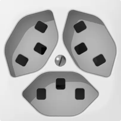 Prise ENC SIDUS 3×T23 blanc avec shutter 