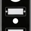 Placca di copertura INC basico 3×1 43+16+16mm nero 
