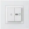 Interruttore luminoso INC kallysto.pro bianco 1/1L simbolo illumin.+ventilazione 