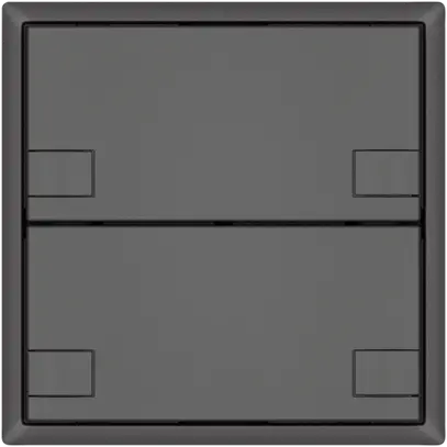 Pulsante KNX RGB EDIZIO.liv SNAPFIX® sensore temp.s.LED 2× com.2T grs 