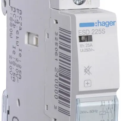 Contattore AMD Hager 24VAC 2 chiusura 25A senza ronzio 1UM 