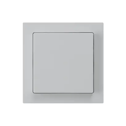 Kit frontale kallysto 60×60 grigio chiaro per interruttore/tasto 