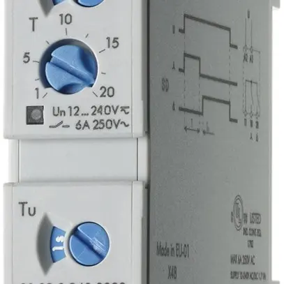 Relais temporisé AMD Finder 80.82, 2F 6A 24…240VAC/DC relais étoile-triangle 