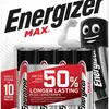 Pile alcaline Energizer Max AA LR6 1.5V blister à 4pièces 
