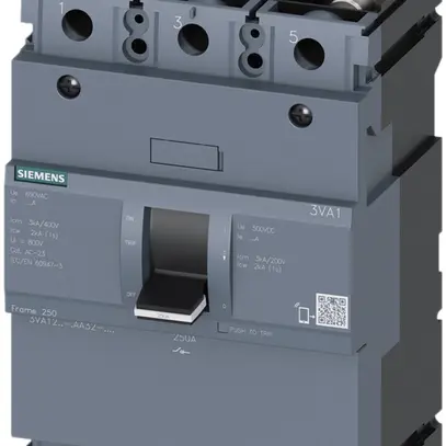 Sezionatore di carico Siemens SENTRON 3VA1 250A 3L connessione su piastra a vite 