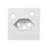 Kit di copertura SIDUS Z/E per presa FI T23 bianco 