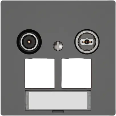 Presa multimedia TV-R EDIZIO.liv SNAPFIX® EASYNET p.2×RJ45 S-One 19dB grs 