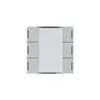 Kit frontale Hager kallysto 6×KNX LED systemlink/easylink grigio chiaro 