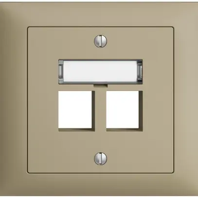 Kit de montage INC EDIZIOdue FKE, sortie droite, pour 2×Keystone, sand 