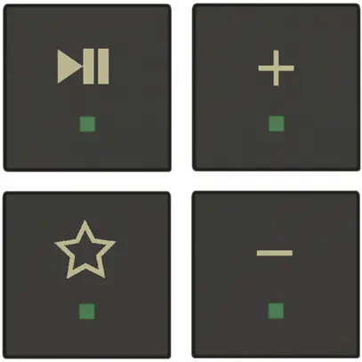 Jeu de touches Sonos ABB free@home, anthracite 