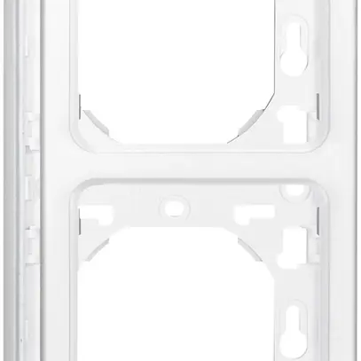 Placca di montaggio INC PLEXO 2×1 bianco 