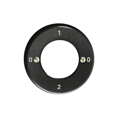 Kit frontale Feller 0-1-0-2 nero per interr.rotativo a chiave 