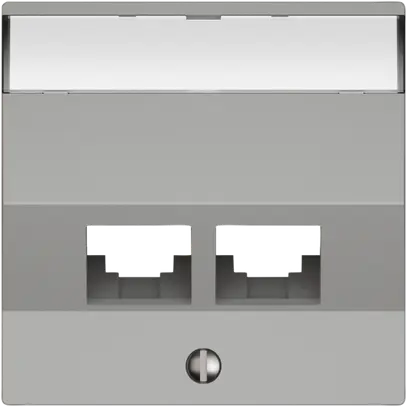 Kit di montaggio EDIZIO.liv EASYNET S-One SNAPFIX® inclinato per 2×RJ45 grc 